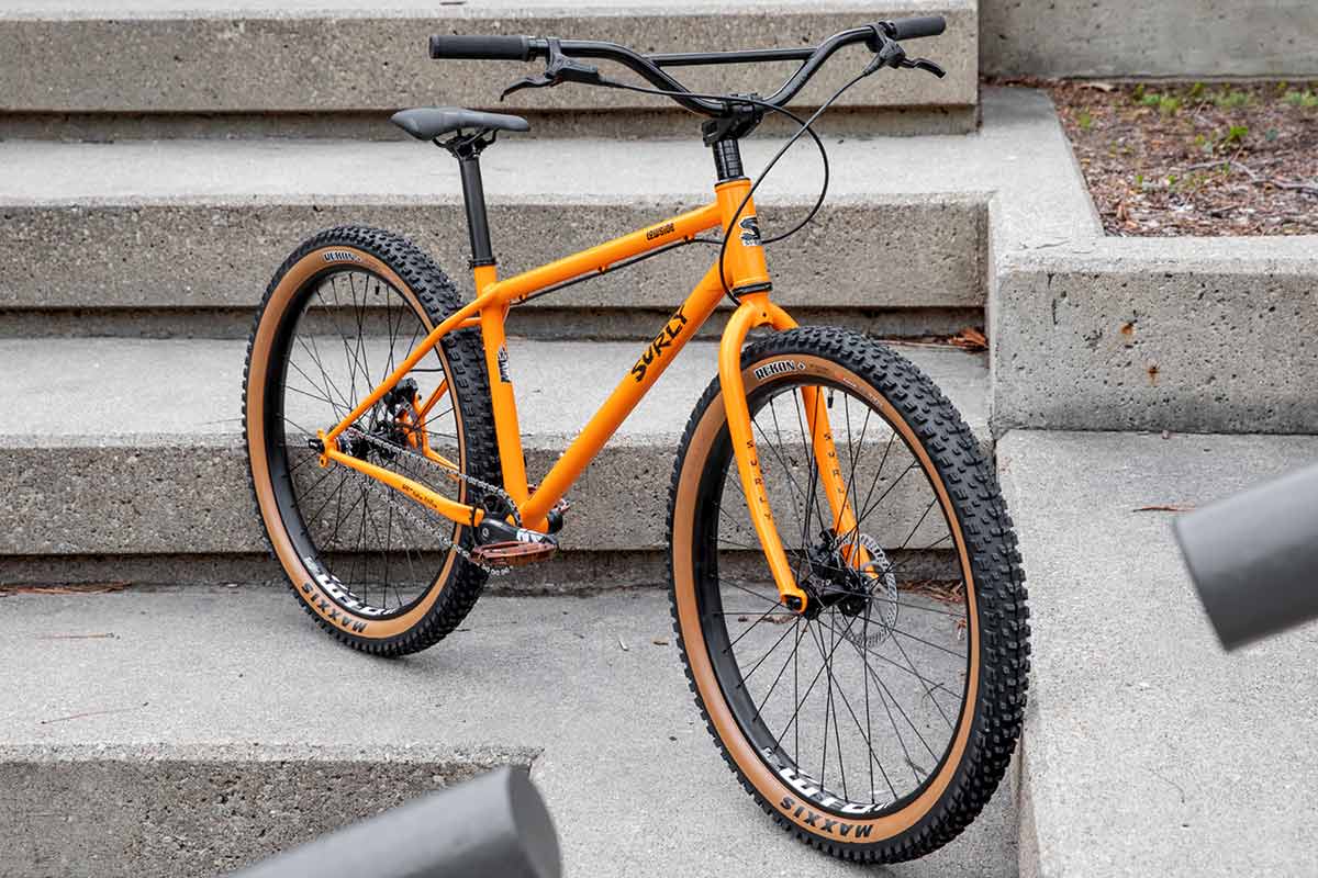 Surly Lowside Dream Tangerine Singlespeed Bmx Bike 1x1 Pub Cruiser