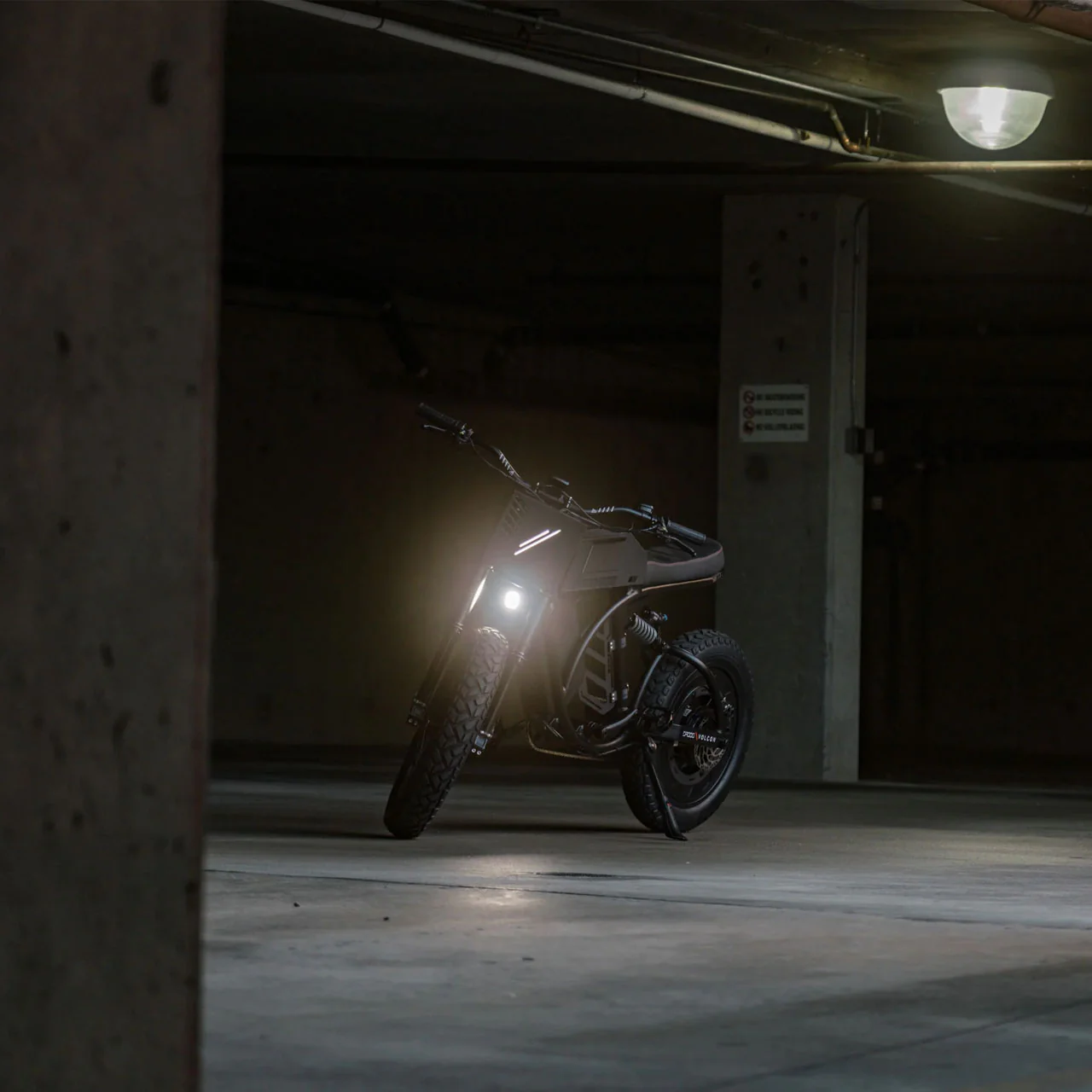 Droog X Volcon Brat Road Ebike Integrated Lights