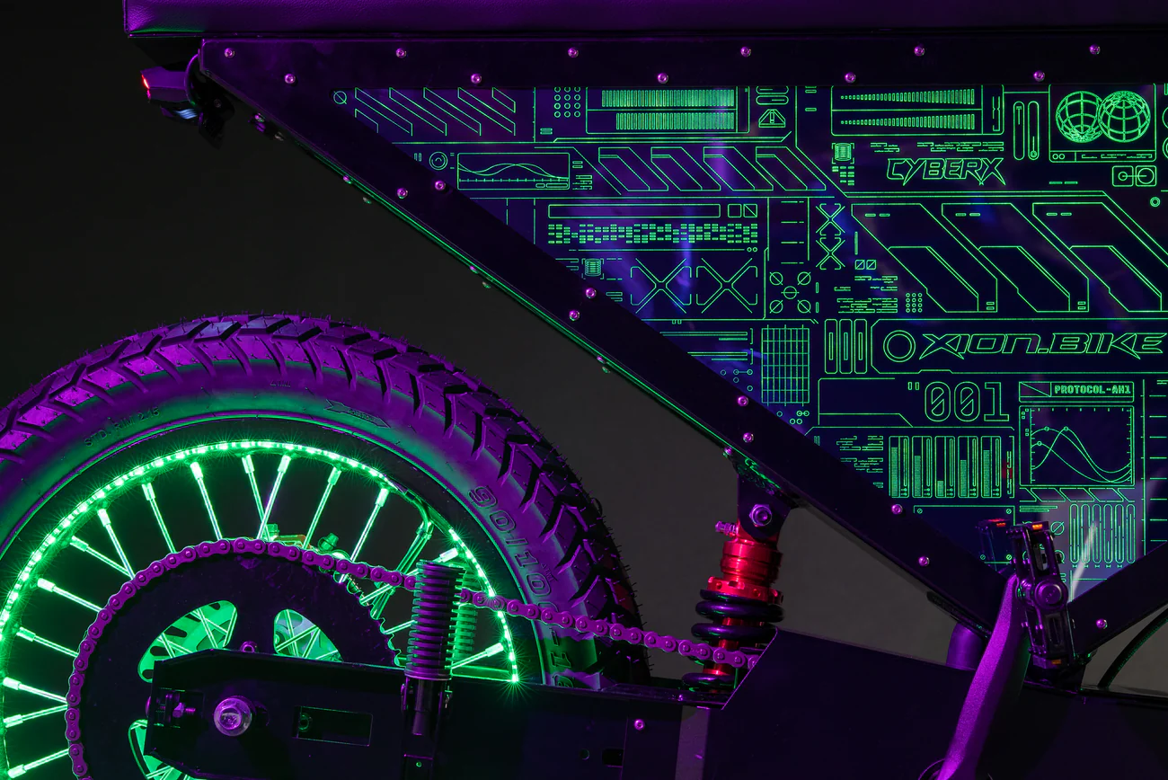 Xion Motors Cyber X Lightning Ebike Throttle Lights