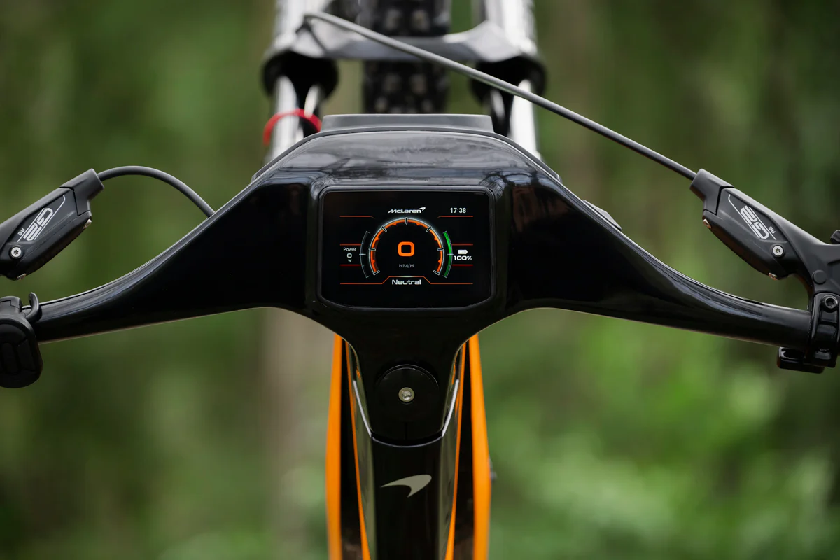 Mclaren Extreme 600 Electric Mountain Bike Cockpit Detail