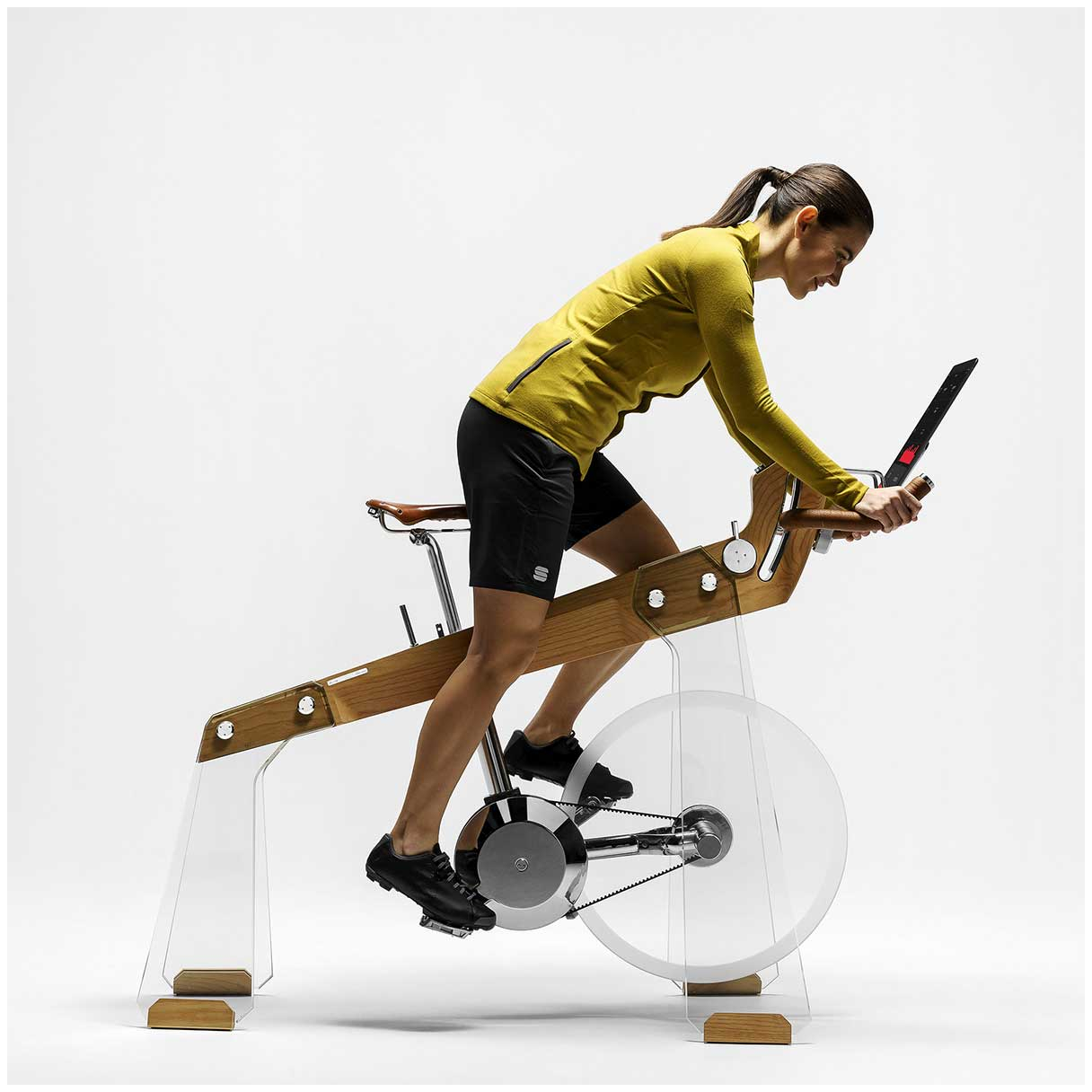 Fuoripista Natural Ash Wood Indoor Stationary Bike Luxury